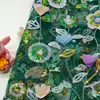 Tecido Bordado com Lantejoulas em Malha, Multicor, Vestido Longo, Tecido Bordado com Alça de Lantejoulas