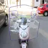 Escudo de Chuva para Para-brisa de Veículo Elétrico Transparente Motocicleta Alargado Ampliado HD Para-brisa Dianteiro Cola de PVC Para-lama Dianteiro de Triciclo