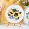 Paquete de material de bordado hecho a mano diy original nuevo ramo de flores de girasol guirnalda transfronterizo inglés