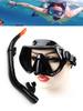 Set de Snorkel Amazon, Gafas de Buceo de Silicona, Tubo de Respiración, Equipo de Buceo de Dos Piezas con Tapones para los Oídos y Máscara de Snorkel