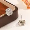 Pendientes Brillantes con Microincrustaciones de Diamante Cuadrados Transfronterizos para Mujer, Estilo Coreano Moda Nuevo Diseño Simple Pendientes de Moda Venta al por Mayor