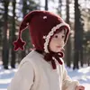 Gorro de Elfo Estrella para Niños Otoño e Invierno Cálido Espesado Tejido Protección para Orejas Gorro de Felpa Niños Niñas Bebé Gorro de Lana