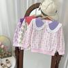 Sudadera de Otoño para Niña 2026 Nuevo Estilo Coreano Camiseta con Cuello de Muñeca Manga Larga Suéter de Flores para Bebé Niña