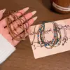 Pulsera Bohemia Multicolor de Múltiples Capas con Cuentas para Mujer, Pulsera de Alto Temperamento, Joyería de Mano Ajustable Estilo Étnico