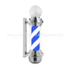 Caja de luz para salón de belleza de fábrica Luz de bombilla cromada Salón de peluquería Barbería Luz de giro pared impermeable Poste de barbero