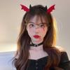 Acessórios de Cabelo de Halloween Tecido Feminino Estilo Escuro Aro de Cabelo Personalizado Grampo de Cabelo Engraçado para Festa Adereços Tiara Fofa de Abóbora