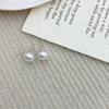 Pendientes geométricos de perlas estilo Chanel retro francés, modernos, ligeros, de lujo, elegantes y exquisitos, pendientes sencillos para mujer.
