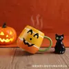 Caneca de Cerâmica com Rosto de Fantasma para Halloween Venda Quente Transfronteiriça Exportação Caneca de Cerâmica Personalizada com Tema de Halloween Caneca de Leite