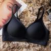 5517 Jelly Fixed Cup Hollow Látex Roupa Interior Sem Costura Mulheres Peito Pequeno Push-up Respirável Suporte Macio Sutiã Confortável