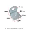 Escuadra Hebilla de puerta en ángulo Broche de caja en forma de L Hebilla antirrobo galvanizada Hebilla para candado Nariz de cerradura Nariz de puerta de 90 grados Puerta de gabinete de madera