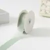 Cinta de Gasa de Nieve Translúcida Flor de Seda 2.5cm 100 Yardas Material para Lazos de Pasteles y Accesorios para el Cabello