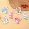2026 Pingente de Resina de Natal para Família DIY Nome Escrito à Mão Osso de Cachorro de Natal Decoração de Árvore de Natal Personalização