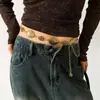 Bufanda Larga de Seda con Puntos de Cristal Perla Cadena para Cintura Moda Retro Diseño de Cinturón de Lujo Ligero Accesorios de Cintura de Nicho
