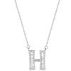 Ventas Directas de Fábrica Collar de Plata 925 26 Letras Inglesas Estilo Simple Ins con Letra Mayúscula con Incrustaciones de Diamantes Nombre Cadena Clavicular Colgante para Mujer