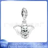 Pandora 925 Cobre Branco Banhado a Prata Pingente Fofo Dumbo Castelo Cordão Pendurado Acessórios diy Contas Pandora