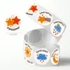 500 Adesivos/Rolo Desenho Animado Incentivo Adesivos em Inglês Estrelas Arco-Íris Sol Nuvens 2,5cm Etiqueta Autoadesiva Adesivos de Recompensa