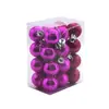 Caja de Fábrica Decoración Navideña Bolas Colgantes Plástico Galvanizado Bolas de Colores Decoraciones Navideñas Fiesta Bolas de Navidad