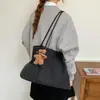 Estilo Coreano Nueva Gran Capacidad Doble Cara Mamá y Bebé Portátil Lona Bolso de Hombro Único Ligero Salida Bolsa de Compras Bolso Tote para Mamá