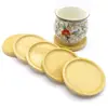 Posavasos para Taza de Té, Almohadilla Aislante de Calor, Posavasos de Madera Maciza de Bambú Estilo Zen, Tapete para Ceremonia del Té, Posavasos Creativo de Bambú para Bandeja de Té