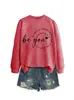 Sé tú sé amable sé considerado Amazon Wish sitio independiente sudadera casual simple para mujer