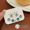Brincos de Tarraxa de Rosa de Oito Lados com Diamantes Cintilantes, Brincos Únicos e Pequenos com Zircônia, Delicados e Gentis com as Orelhas