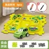 Coche de pista de rompecabezas de tremolo transfronterizo coche de pista de rompecabezas DIY tren deslizante eléctrico juguetes para niños al por mayor