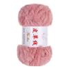 Hilo de piel gruesa, hilo de imitación de piel, gorro largo de lana de visón, bufanda tejida a mano, bolsa de material para manualidades tejida a mano