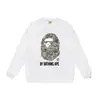 Sudadera con cuello redondo estampada de la marca de moda BAPE Ape Head, Nueva moda Hip-Hop Otoño/Invierno para Hombres y Mujeres, Cabeza de Simio Transfronteriza