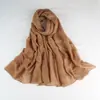 Moda Transfronteiriça Lenço Simples de Lantejoulas Xale Longo Respirável Macio Lenço de Cabeça Feminino Cachecol Manto Roupa Exterior Atacado