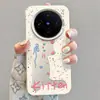 Adequado para Capa de Celular Vivox200Pro, Capa de Alta Qualidade de Nicho Vivox100 Classy X90, Gato Fofo com Recorte