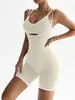 Mono de alta elasticidad sin costuras transfronterizo para mujer, Mono de yoga moldeador de cintura y abdomen, Tirantes dobles, Traje de fitness hueco