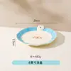 Shang En Desenho Animado Criativo Fofo Tigela de Arroz Cerâmica Doméstico Aveia Ovo Cozido Sopa Macarrão Tigela Cerâmica Prato Prato Louça
