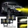 Farol de Motocicleta 20W Olho Duplo Série Raptor 4D Farol de Motocicleta LED Laser Canhão de Luz Veículo Off-Road Iluminação de Estrada Luz