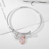 Pulseira feminina versátil de desenho animado de alta qualidade para casal, melhores amigas, pulseira para três pessoas com pequenos presentes, joias estudantis por atacado