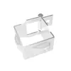 Abrazaderas Galvanizadas para Tubo Cuadrado de 60 mm, Abrazaderas Protectoras para Vallas, Accesorios para Redes de Aislamiento de Talleres, Sujetadores, Conectores de Fijación para Postes de Valla
