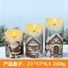Luz de Vela LED Navideña, Vela Electrónica Falsa Simulada, Decoración para Fiesta de Cumpleaños, Luz Nocturna con Control Remoto para Exteriores, Impresión UV para Ambiente