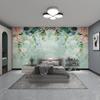 Novo Papel de Parede de Fundo de TV Flor Pintada à Mão Revestimento de Parede Papel de Parede Moderno Simples Sala de Estar Sofá Cabeceira Mural Sem Costura