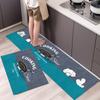 Estilo Americano Tapete Fresco para Piso de Cocina Manta de Noche Alfombra Larga Tapete para Pies de Puerta de Entrada Alfombra de Corte Completo Exportación Transfronteriza