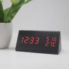 Nuevo Reloj Despertador Multifuncional Silencioso con Alarma Creativa LED Reloj de Madera Regalo para Estudiantes Reloj Digital Venta al por Mayor