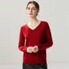 Nueva capa base de punto de cachemira para otoño e invierno, moderna, suave, cómoda, lisa, simple, de manga larga, cálida y elegante para mujer