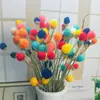 Gomphrena de Fruta Morango Novo Estilo Buquê de Flores Secas Ornamento de Decoração para Sala de Estar Céu Flor Artificial de Simulação Presente de Dia dos Namorados Aniversário