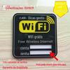 Wireless Network Prompt Sign acrílico WIFI senha Sign Free Wireless Internet Prompt Sign Wall Sticker Sign