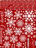 Pegatinas de pared navideñas con copos de nieve para dormitorio, centro comercial, ventana, fondo de copos de nieve, SK6030