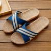 Sandalias y pantuflas para el hogar para mujer, primavera y otoño, verano, ratán, paja, interior, hogar, lino, antideslizantes, sin olor, pies, cuatro estaciones, venta al por mayor para hombres