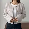 Estilo japonés y coreano, exportación del sudeste asiático, chaqueta corta de manga larga para otoño/invierno, top versátil