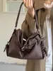 Nova Bolsa Feminina Outono 2026 Bolsa Tote Vintage Transfronteiriça de Grande Capacidade Bolsa de Ombro Macia Bolsa Transversal