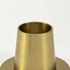 Atacado de Fábrica Castiçal de Metal Nórdico de Luxo Leve Cor de Latão Suporte de Vela de Ferro Forjado Decoração de Casa para Banquete de Casamento Transfronteiriço
