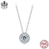 Collar Clásico Evele de Lujo Ligero de Moissanita de 1 Quilate Plata de Ley s925 Colgante de Collar de Lujo para Regalo de Novia