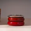 Pulsera Roja Geométrica de Resina Transfronteriza Europea y Americana, Moda para el Trabajo, Pulsera Simple y Versátil, Lujo Ligero, Sensación de Alta Gama, Joyería para Mujer