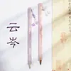 Pincel Pequeño de Pelo de Lobo para Copiar Escrituras, Especializado para Principiantes para Practicar la Escritura de Caracteres Finos, con una Punta Fina y Diseño de Jade Imitación